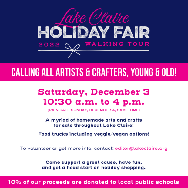 Upcoming Events! December in Lake Claire…