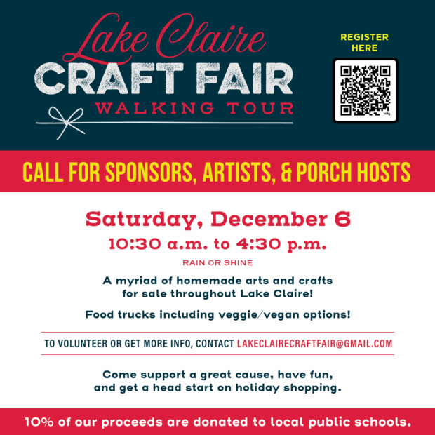 Lake Claire Holiday Craft Fair needs you!